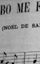 Partition et paroles de La cambo me fai mau, noël de Saboly paru dans le Recueil des plus anciens noëls provençaux conservés à la métropole d'Aix où ils sont exécutés chaque année par l'abbé Villevieille, à Aix-en-Provence chez Makaire, 1889 (cote In 4 169).