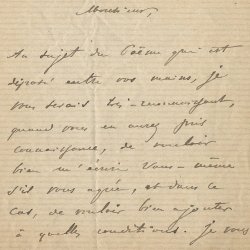 Lettre [à Léon Vanier ?]