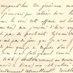 Lettre à son cousin Léopold Silvy
