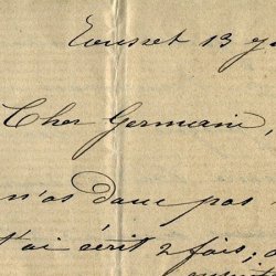 Lettre à Germain Nouveau