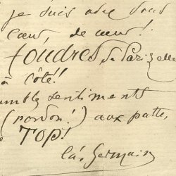 Lettre à Paul Pouce, Paris, 1879