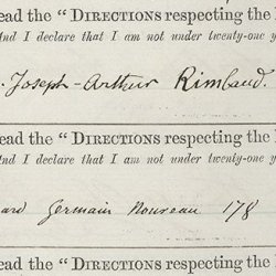 Registre de la « Reading room » du British Museum