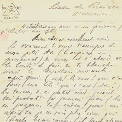 Lettre à Ernest Delahaye