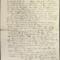 Lettre à son cousin Léopold Silvy et « Testament d'Alger »
