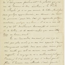 Lettre à son cousin Léopold Silvy