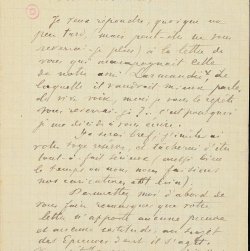 Lettre à Ernest Delahaye