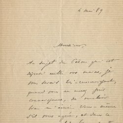 Lettre [à Léon Vanier ?]
